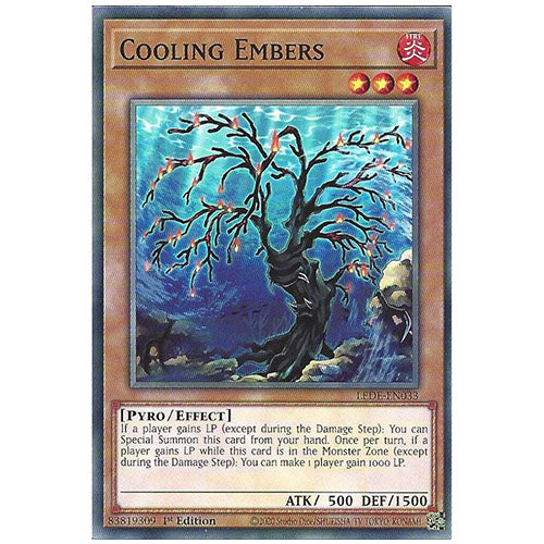 LEDE-EN033 Cooling Embers Common Effect Monster 1st Edition Trading Card