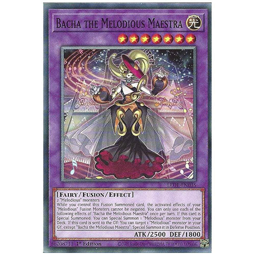 LEDE-EN035 Bacha the Melodious Maestra Common Fusion Monster 1st Edition Trading Card