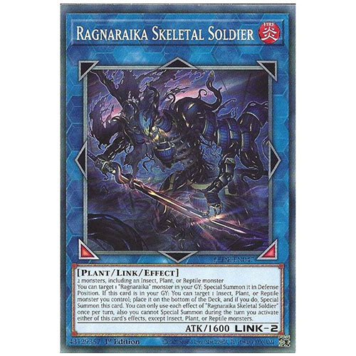 LEDE-EN047 Ragnaraika Skeletal Soldier Ritual Monster 1st Edition Trading Card