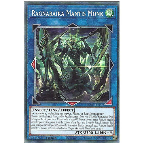 LEDE-EN048 Ragnaraika Mantis Monk Common Ritual Monster 1st Edition Trading Card