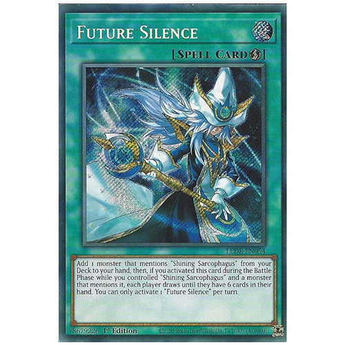 LEDE-EN054 Future Silence Secret Rare Spell 1st Edition Trading Card
