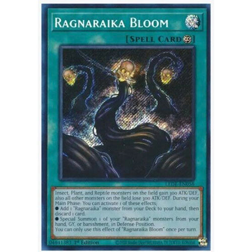LEDE-EN058 Ragnaraika Bloom Secret Rare Spell 1st Edition Trading Card