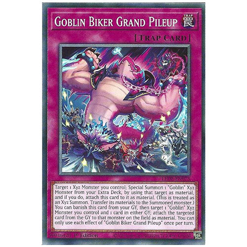 LEDE-EN073 Goblin Biker Grand Pileup Common Trap 1st Edition Trading Card