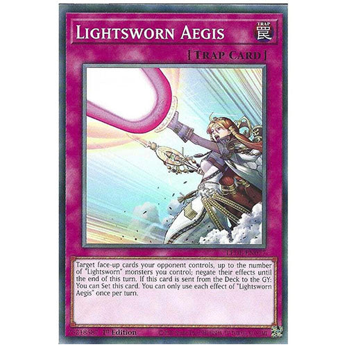 LEDE-EN077 Lightsworn Aegis Common Trap 1st Edition Trading Card
