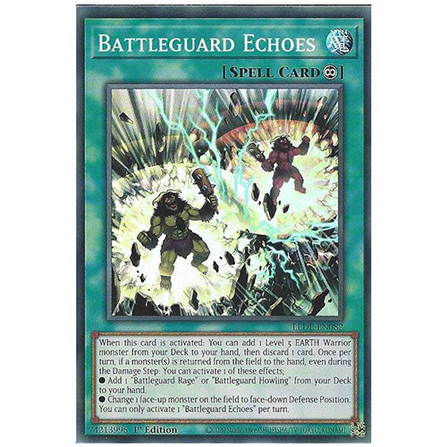 LEDE-EN082 Battleguard Echoes Super Rare Spell 1st Edition Trading Card