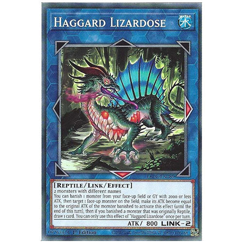 LEDE-EN089 Haggard Lizardose Common Link Monster 1st Edition Trading Card