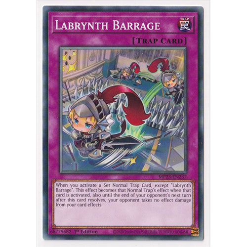 MP23-EN237 Labrynth Barrage 1st Edition Common YuGiOh Trap Card