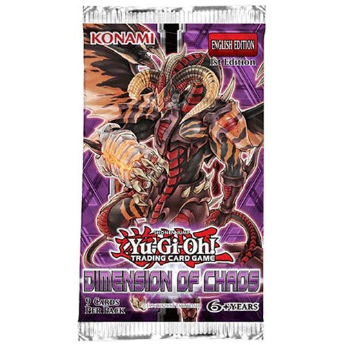 YuGiOh Dimension Of Chaos DOCS English 1st Edition Booster Pack