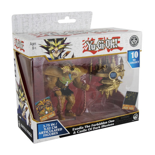 YuGiOh Exodia The Forbidden One & Castle Of Dark Illusions 3.75 Inch 2-Figure Battle Pack Set