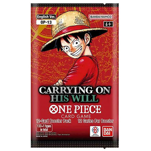 One Piece Card Game Carrying On His Will OP13 Booster Pack