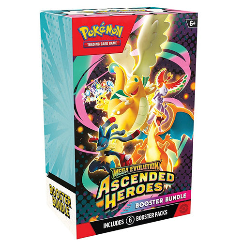 Pokemon Mega Evolution Ascended Heroes 6 Pack Booster Bundle Box