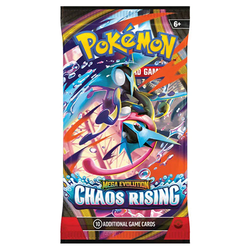 Pokemon Mega Evolution Chaos Rising 10 Card Booster Pack Random Design