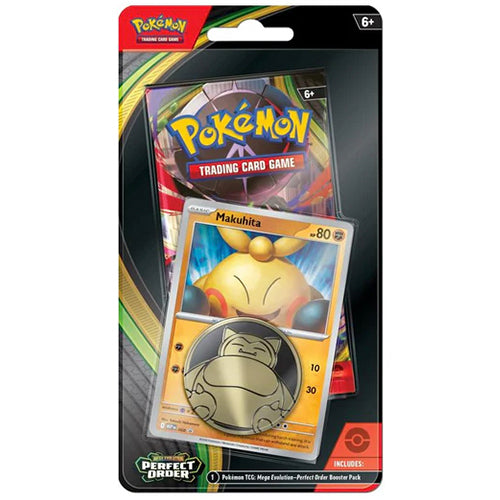 Pokemon Mega Evolution Perfect Order Fire Makuhita Promo Card Booster Blister Pack