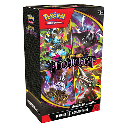 Pokemon Mega Evolution Pitch Black 6 Pack Booster Bundle Box