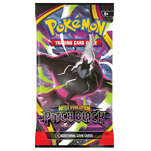 Pokemon Mega Evolution Pitch Black 10 Card Booster Pack Random Design