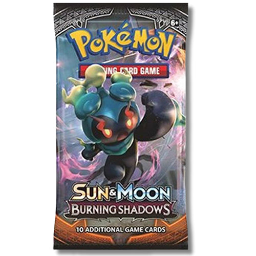 Pokemon Sun Moon Burning Shadows 10 Card Booster Pack Marshadow Variant