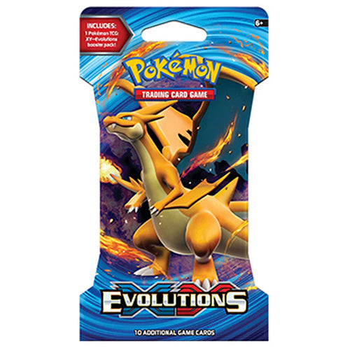 Pokémon Sun Moon Evolutions Sleeved Booster Charizard Variant Blister Pack