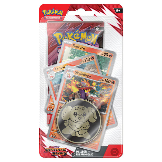 Pokemon Scarlet & Violet Destined Rivals Premium Skeledirge Promo Blister Pack