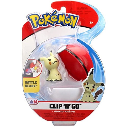 Pokemon Mimikyu Poke Ball Clip "N" Go Battle Figure