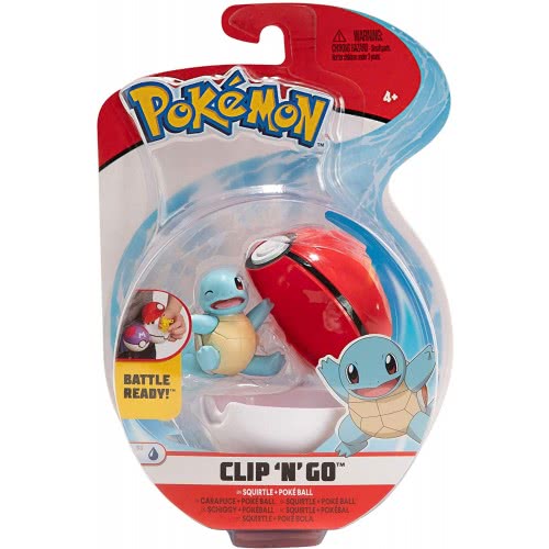 Pokemon Squirtle Poke Ball Clip "N" Go Battle Figure