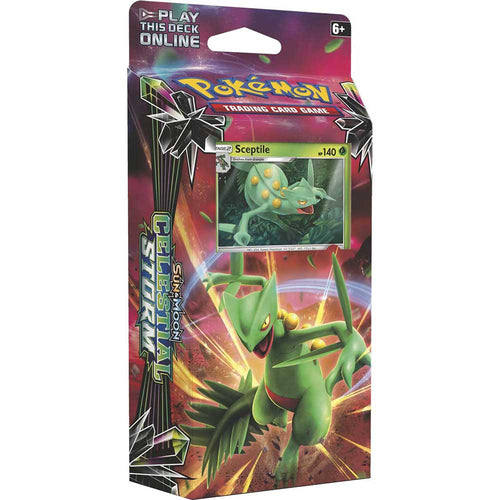 Pokemon Sun Moon Celestial Storm Leaf Charge Sceptile Theme Deck