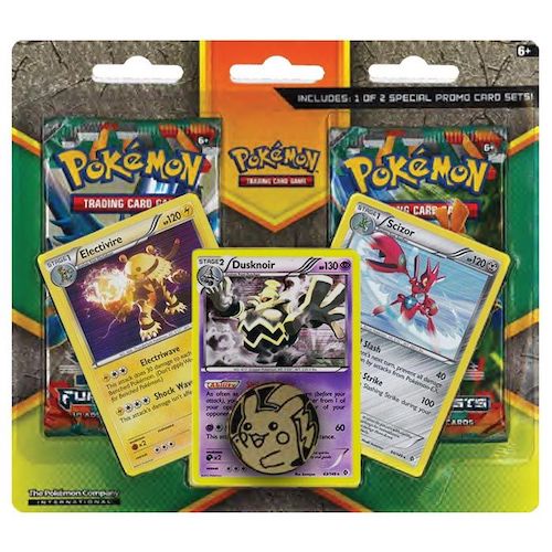 Pokemon XY Furious Fists Double Booster Pack Dusknoir Electivire Scizor Promo Blister
