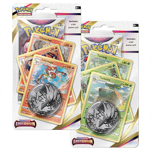 Pokemon Sword Shield Lost Origin Single Booster Pack Premium Infernape Torterra Promo Blister Set