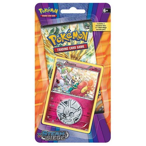 Pokemon XY Steam Siege Single Booster Pack Floette Promo Blister