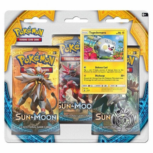 Pokemon Sun Moon Base Togedemaru Triple Blister Pack