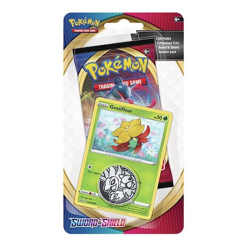 Pokemon Sword Shield Base Single Booster Pack Gossifleur Promo Blister
