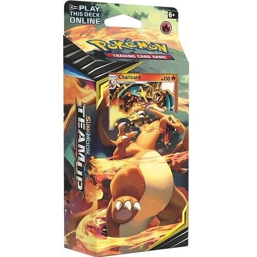 Pokemon Sun Moon Team Up Relentless Flame Charizard Theme Deck