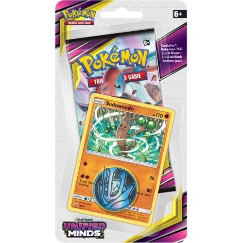 Pokemon Sun Moon Unified Minds Single Sudowoodo Promo Booster Pack Blister