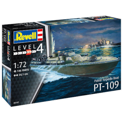 Revell Level 4 Patrol Torpedo Boat PT-109 1:72 Scale 146 Part 05147 Model Kit