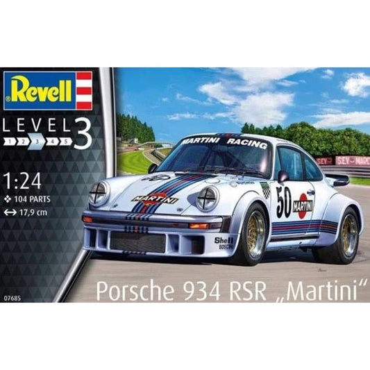 Revell Level 3 Porsche 934 RSR Martini 1:24 Scale 104 Part 07685 Model Kit