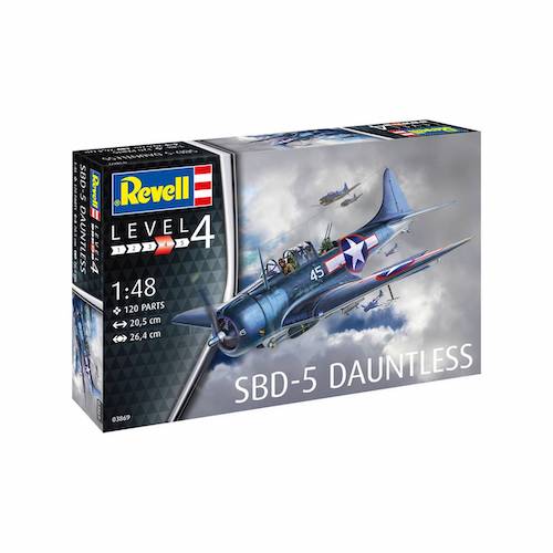 Revell Level 4 SBD-5 Dauntless 1:48 Scale 120 Part 03869 Model Kit