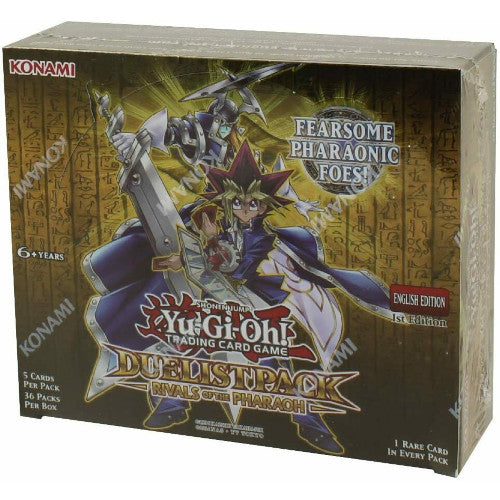 YuGiOh Duelist Pack Rivals Of The Pharaoh DPRP English 1st Edition 36 Pack Booster Box
