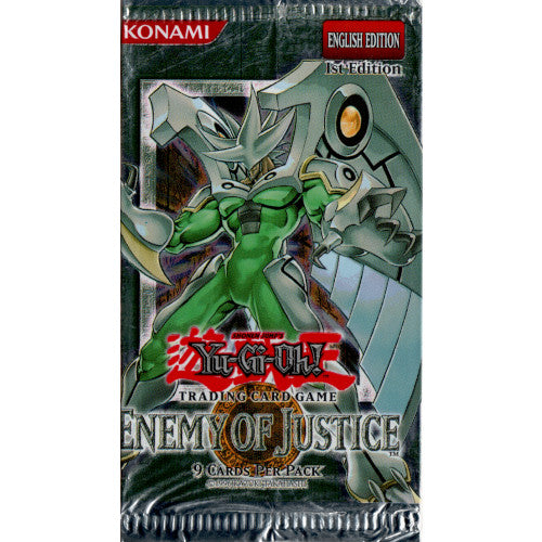 YuGiOh Enemy Of Justice EOJ English 1st Edition Booster Pack