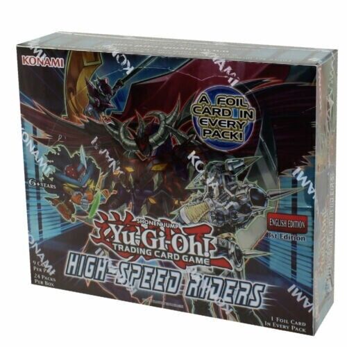 YuGiOh High Speed Riders HSRD English 1st Edition 24 Pack Booster Box