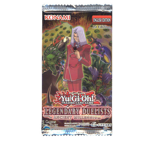 YuGiOh Legendary Duelists Ancient Millennium LED2 English 1st Edition Booster Pack