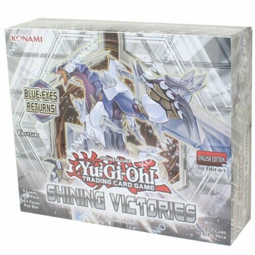 YuGiOh Shinning Victories SHIV 1st Edition 24 Packs Sealed Booster Box