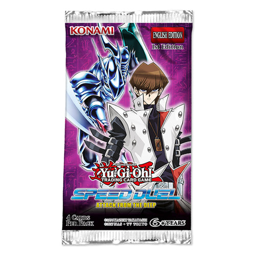 YuGiOh Speed Duel Attack From The Deep 1st Edition Booster Pack