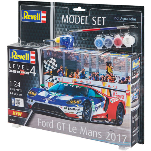 Revell Level 4 Ford GT Le Mans 2017 1:24 Scale 88 Parts 07041 Model Set